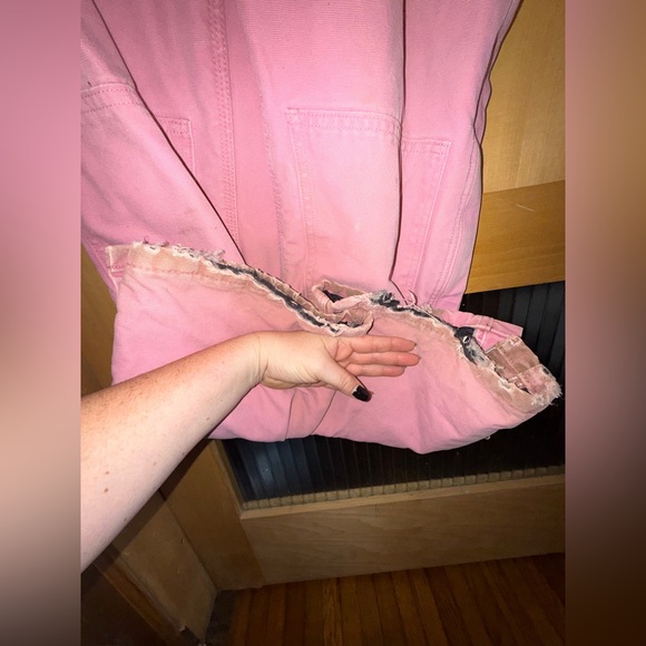 Carhartt Insulated Overalls Bibs Womens WR027 PKR Pink Rose 6x32 Double Knee - Picture 5 of 6